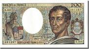 France 200 Francs Banknote, 200 F 1981-1994 ''Montesquieu'' -