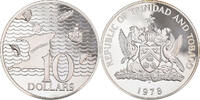 TRINIDAD & TOBAGO 10 Dollars Coin, Franklin Mint, Proof -