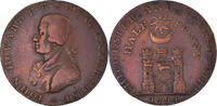 Great Britain Halfpenny Token Coin, Hampshire, Portsmouth -