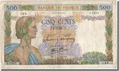 France 500 Francs Banknote, 500 F 1940-1944 ''La Paix'', 1942-10-15 -