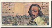 France 10 Nouveaux Francs Banknote, 10 NF 1959-1963 ''Richelieu'' -
