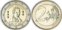 Belgium 2 Euro Brussels, Louis Braille BE, Bi-Metallic, KM:288 -