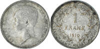Belgium Franc Coin, Silver, KM:73.1 -