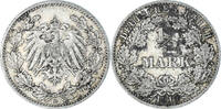 GERMANY - EMPIRE 1/2 Mark Coin, München, Silver, KM:17 -