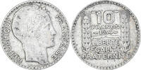 France 10 Francs Coin, Turin, Paris, Silver, KM:878 -