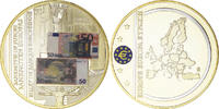 France Medaille Billet de Banque Européenne, 50 euros, Copper -