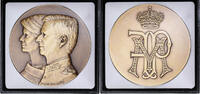 Belgium Medaille Mariage, Le Roi Philippe et la Reine Mathilde, Beni DEBACKER -