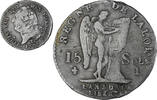 France 15 Sols Louis XVI, Limoges, Silver, KM:604.5 -