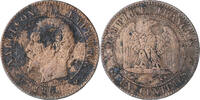 France 2 Centimes Coin, Napoleon III, Napoléon III, Rouen -