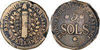 German States 5 Sols Coin, MAINZ, Friedrich Karl Josef -