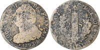 France 2 Sols Louis XVI, Strasbourg, Bronze, KM:612 -