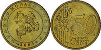 Monaco 50 Euro Cent Rainier III, Paris, Brass, Gadoury:MC177 -