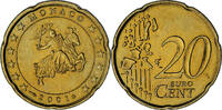 Monaco 20 Euro Cent Rainier III, Paris, Brass, Gadoury:MC176 -