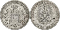 Germany 2 Mark HAMBURG, Hamburg, Silver, KM:604 -