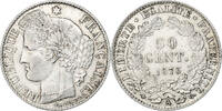 France 50 Centimes Cérès, Paris, Silver, Gadoury:419a -