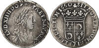 France 1/12 ECU, 10 Sols Louis XIV, 1/12 Écu du Dauphiné au buste juvénile -