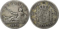Spain 2 Pesetas Provisional Government, Madrid, Silver, KM:654 -