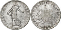 France 2 Francs Semeuse, Paris, Silver, Gadoury:532, KM:845.1 -