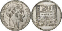 France 20 Francs Turin, Paris, Rameaux courts, Silver -