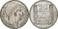 France 20 Francs Turin, Paris, Silver, Gadoury:852, KM:879 -