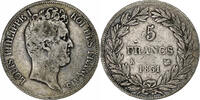 France 5 Francs Louis-Philippe I, Bordeaux, Silver -