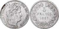 France 5 Francs Louis-Philippe I, Rouen, Silver, Gadoury:678 -