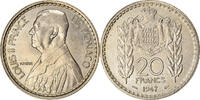 Monaco 20 Francs, Vingt Coin, Louis II, Copper-nickel -