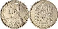 Monaco 20 Francs, Vingt Coin, Louis II, Copper-nickel -