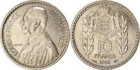 Monaco 10 Francs Coin, Louis II, Paris, Copper-nickel -