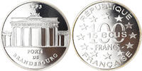France 100 Francs-15 Ecus Coin, BE, Silver, KM:1032 -