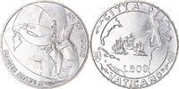 VATICAN CITY 500 Lire Coin, John Paul II, Roma, FDC, Silver -
