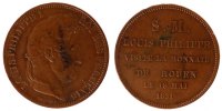 France 5 Francs Coin, Rouen, Bronze, KM:M20a, Gadoury:679c -