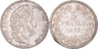 France 5 Francs Coin, Louis-Philippe, Paris, Silver -