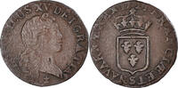 France Liard Coin, Louis XV, Liard au buste enfantin, Reims -