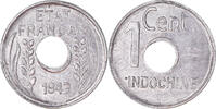 FRENCH INDO-CHINA Cent Coin, Paris, Aluminum, KM:26 -