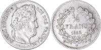 France 1/4 Franc Coin, Louis-Philippe, Lille, Silver -