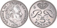 Monaco 5 Francs Coin, Rainier III, Copper-nickel, KM:150 -