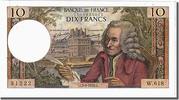 France 10 Francs Banknote, 10 F 1963-1973 ''Voltaire'', 1970-09-03 -