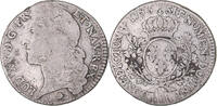 France 1/2 Écu au bandeau Coin, Louis XV, Silver -