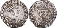 France 1/2 Teston Coin, François Ier, Lyon, Silver -