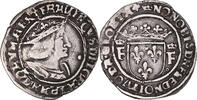 France 1/2 Teston Coin, François Ier, Lyon, Silver -