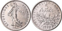 France 5 Francs Coin, Semeuse, Nickel Clad Copper-Nickel -