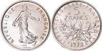 France 5 Francs Coin, Semeuse, Nickel Clad Copper-Nickel -