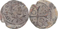 Spain Dinero Coin, CATALONIA, Louis XIII, Cervera, Copper -