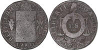 France Sol Coin, Sol aux balances françoise, Lyon, Bronze -