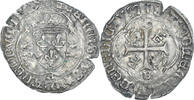 France Douzain aux salamandres Coin, François Ier, Rouen, Rare -