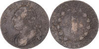 France 12 Deniers Coin, Louis XVI, Dijon, Rare, Bronze -