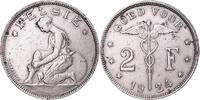 Belgium 2 Francs, 2 Frank Coin, Albert I, Nickel, KM:92 -