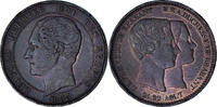 Belgium Module 10 Centimes Coin, Leopold I, Copper -