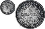 France 5 Francs Coin, Cérès, Paris, Silver, KM:761.1 -